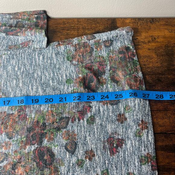 Vintage Cactus Y2K Rhinestone Embellished Top L Floral Western 3/4 Sleeve Boho - Picture 10 of 10